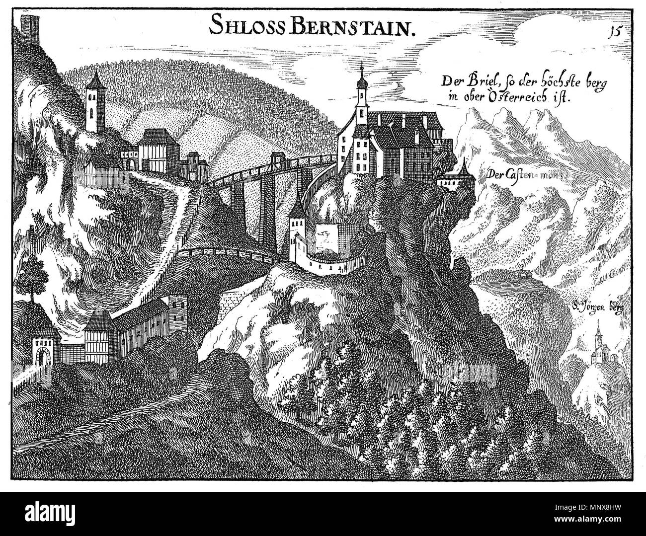 . Deutsch : Ansicht von Altpernstein Bernstain (Burg). Kupferstich Georg von Matthäus Vischer . 1674. Georg Matthäus Vischer (1628-1696) Noms alternatifs Georg Mathias Vischer cartographe et graveur autrichien Description Date de naissance/décès 22 Avril 1628 13 décembre 1696 Lieu de naissance/décès Wenns (Tirol, Tyrol du Sud) Linz contrôle d'autorité : Q86223 : 2771891 VIAF ISNI : 0000 0000 6659 9395 ULAN : 500091493 35852058 NLA : GND : 1187686461115 Shloss Bernstain Banque D'Images