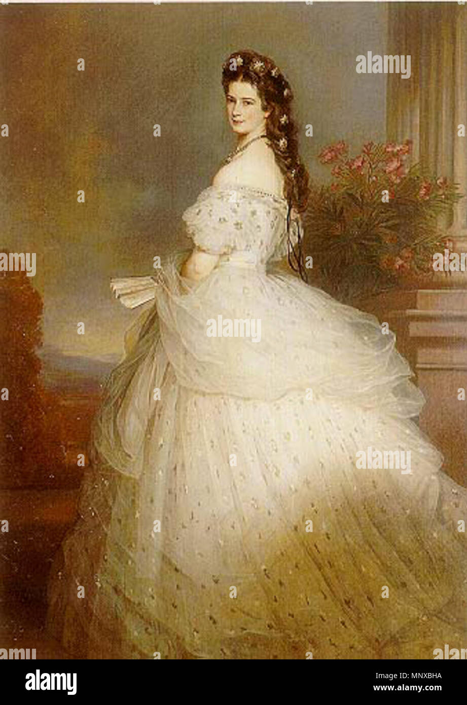 Anglais : l'Impératrice Elisabeth d'Autriche Svenska : Elisabeth Österrike-Ungern 1865 av. 1126 Sissi2 Banque D'Images