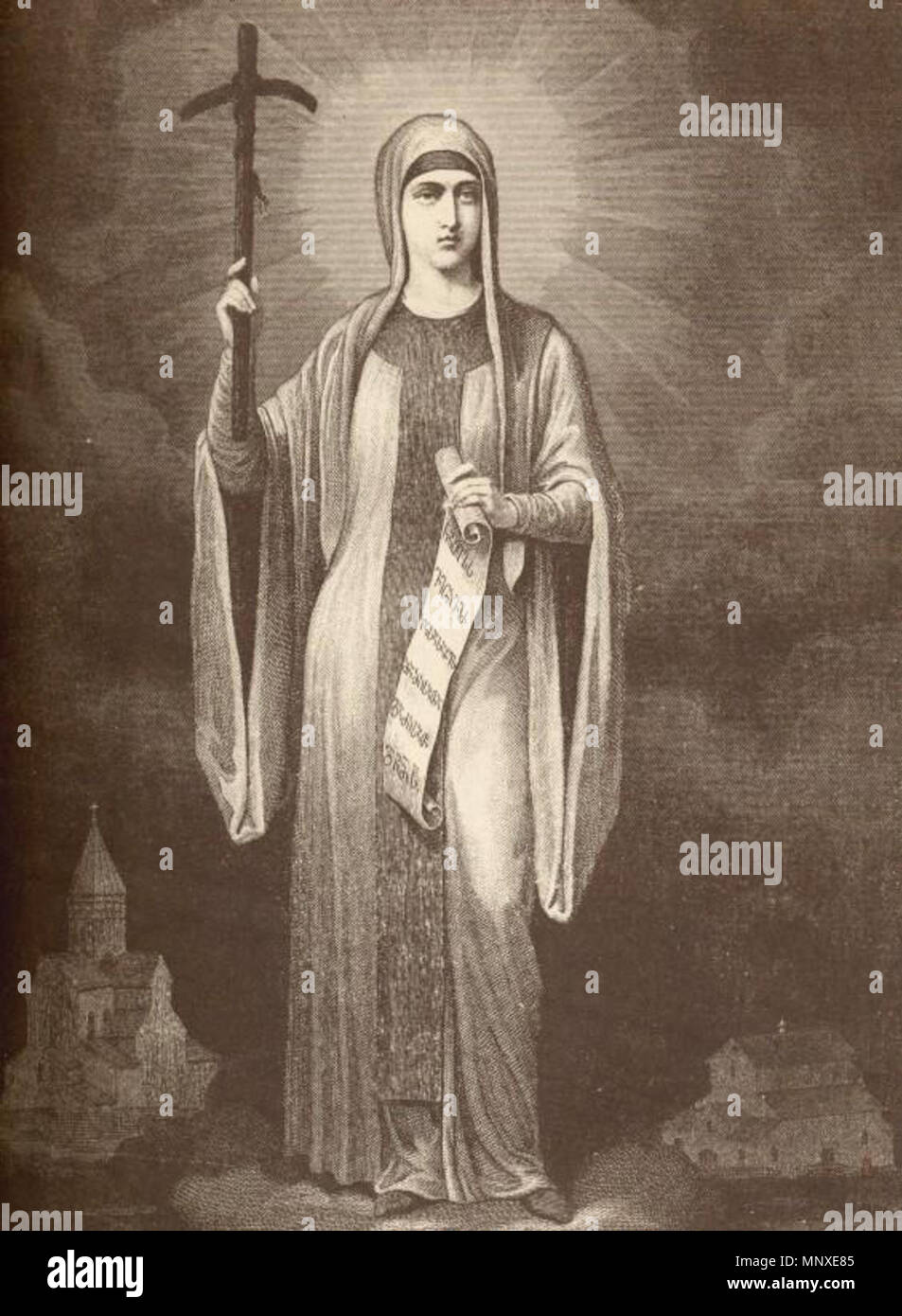 . Anglais : Saint Nino, un saint Georgienne . 1882. 1138 St Nino Banque D'Images