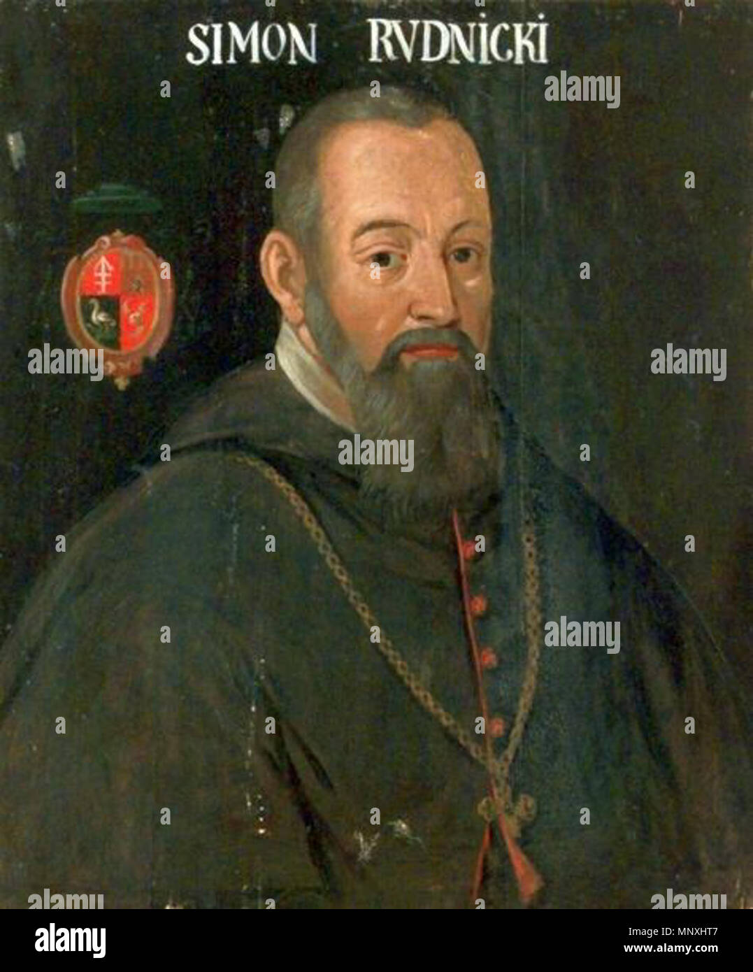 Anglais : Portrait de l'Évêque Szymon Rudnicki. Polski : Portret , Rudnickiego Szymona. 1688-1703. 1155 Szymon Rudnicki Banque D'Images