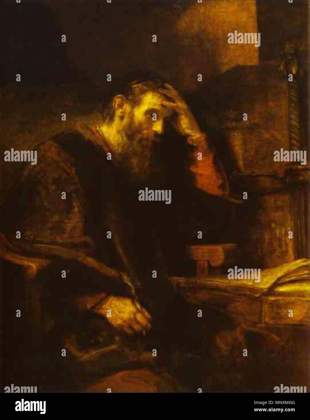 L'Apôtre Paul vers 1657. 1168 L'apôtre Paul - Rembrandt Banque D'Images