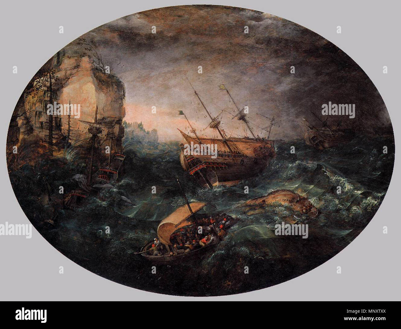 Naufrage au large d'une côte rocheuse, 1614. 1115 naufrage au large d'une côte rocheuse (1614) par Adam Willaerts Banque D'Images