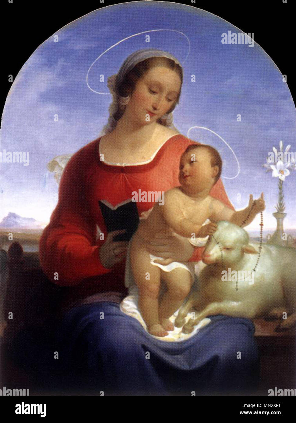Madone du Rosaire 1841. 1199 Tommaso Minardi - la Vierge du Rosaire - WGA15699 Banque D'Images