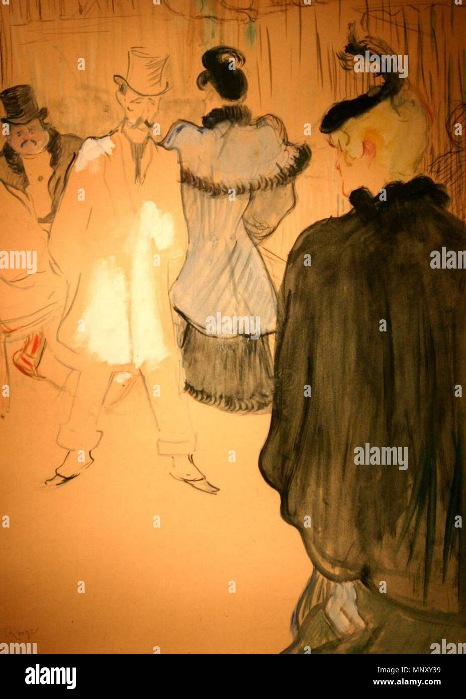 La Goulue et Paul (Lescau En el Moulin Rouge 1894) 1894. 1201 - La Goulue Toulouse-Lautrec et Paul Lescau, 1894 Banque D'Images