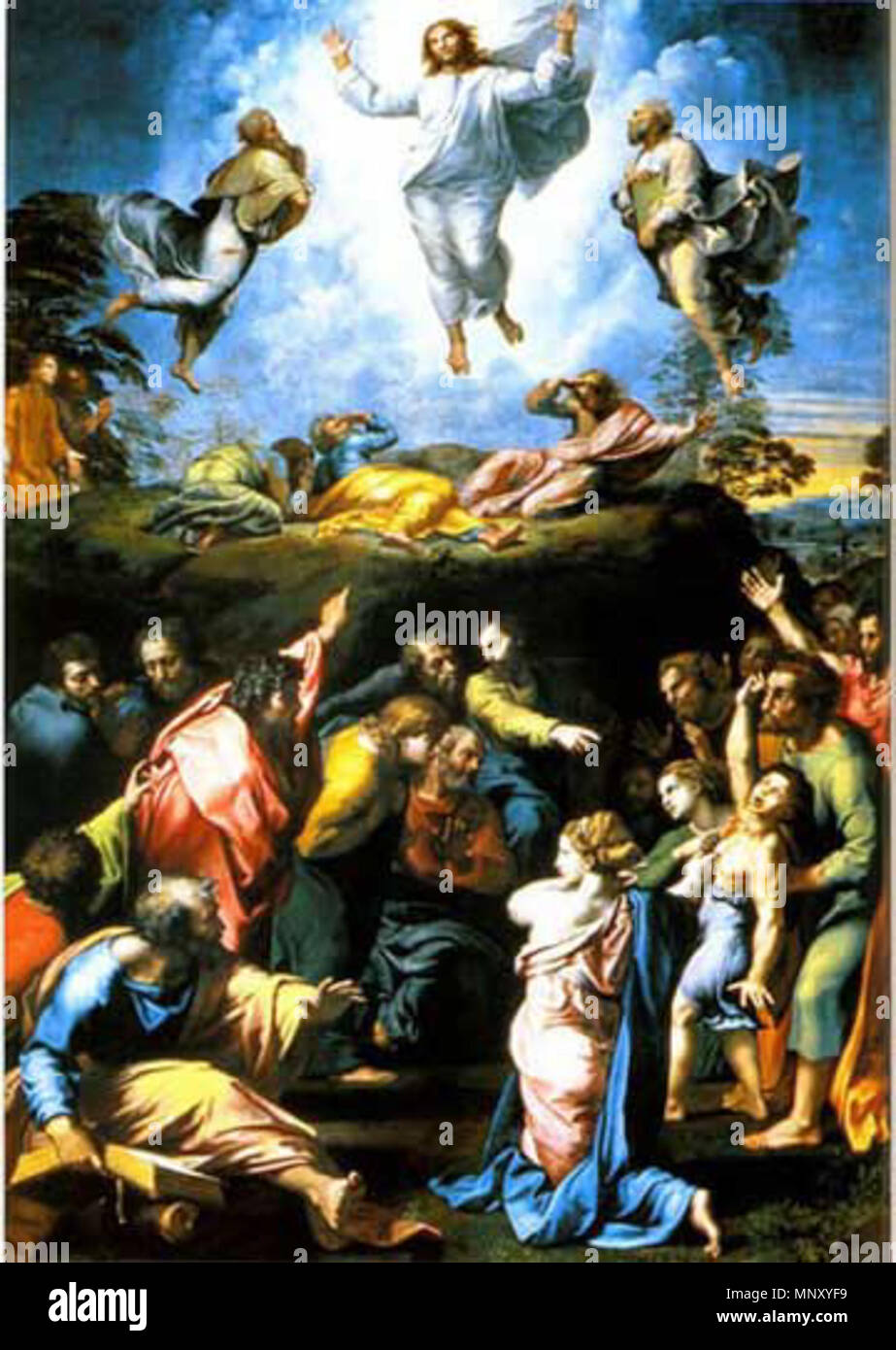 . فارسی : Scuola di Atene . 1 avril 2014, 19:11:02. Adonia 1203 Transfiguration-raphael2 Banque D'Images