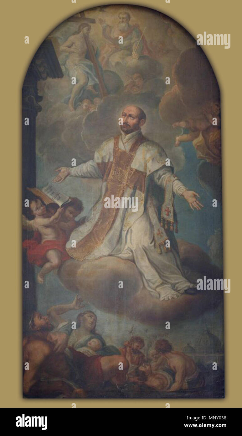 1732 Saint Ignace. 728 Johann Veit Hauck - Sv. Ignacij Banque D'Images