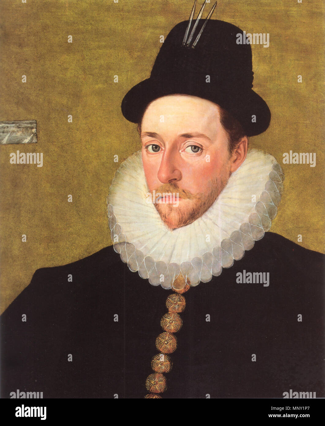 Peregrine Bertie, 13ème baron Willoughby de Eresby 1585-90. 1214 Gentleman Inconnu Robert Peake v.2 Banque D'Images