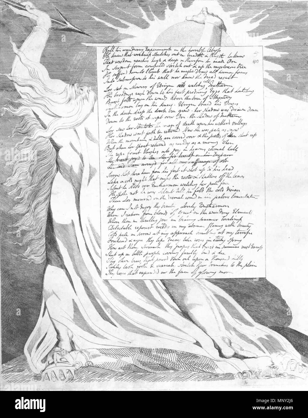 . Anglais : Vala, ou quatre Zoas Page 81 . 25 mars 2013, 23:31:58. William Blake (1757-1827) Noms alternatifs W. Blake ; Uil'iam Bleik Description La peintre, poète, écrivain, théologien, collectionneur et graveur Date de naissance/décès 28 Novembre 1757 12 août 1827 Lieu de naissance/décès Broadwick Street London Charing Cross lieu de travail contrôle d'autorité : Q41513 : VIAF 54144439 ISNI : 0000 0001 2096 135X ULAN : 500012489 RCAC : n78095331 NLA : 35019221 Ce WorldCat est une fidèle reproduction photographique de deux dimensions, une œuvre du domaine public de l'art. L'œuvre d'art lui-même est Banque D'Images