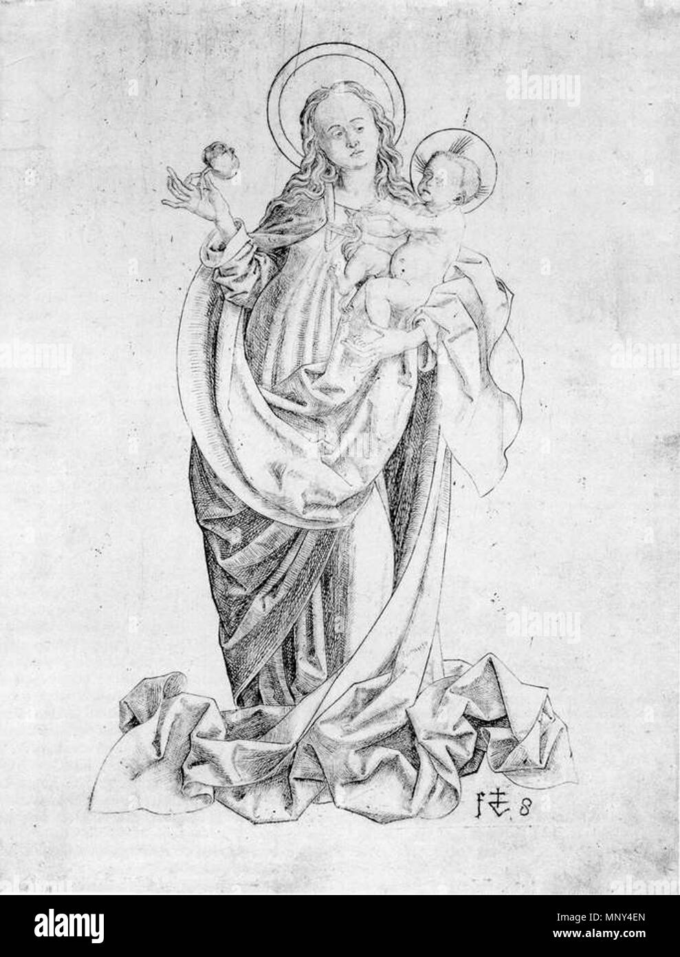 1227 Veit Stoß - Vierge à l'enfant à la Grenade - WGA21866 Banque D'Images