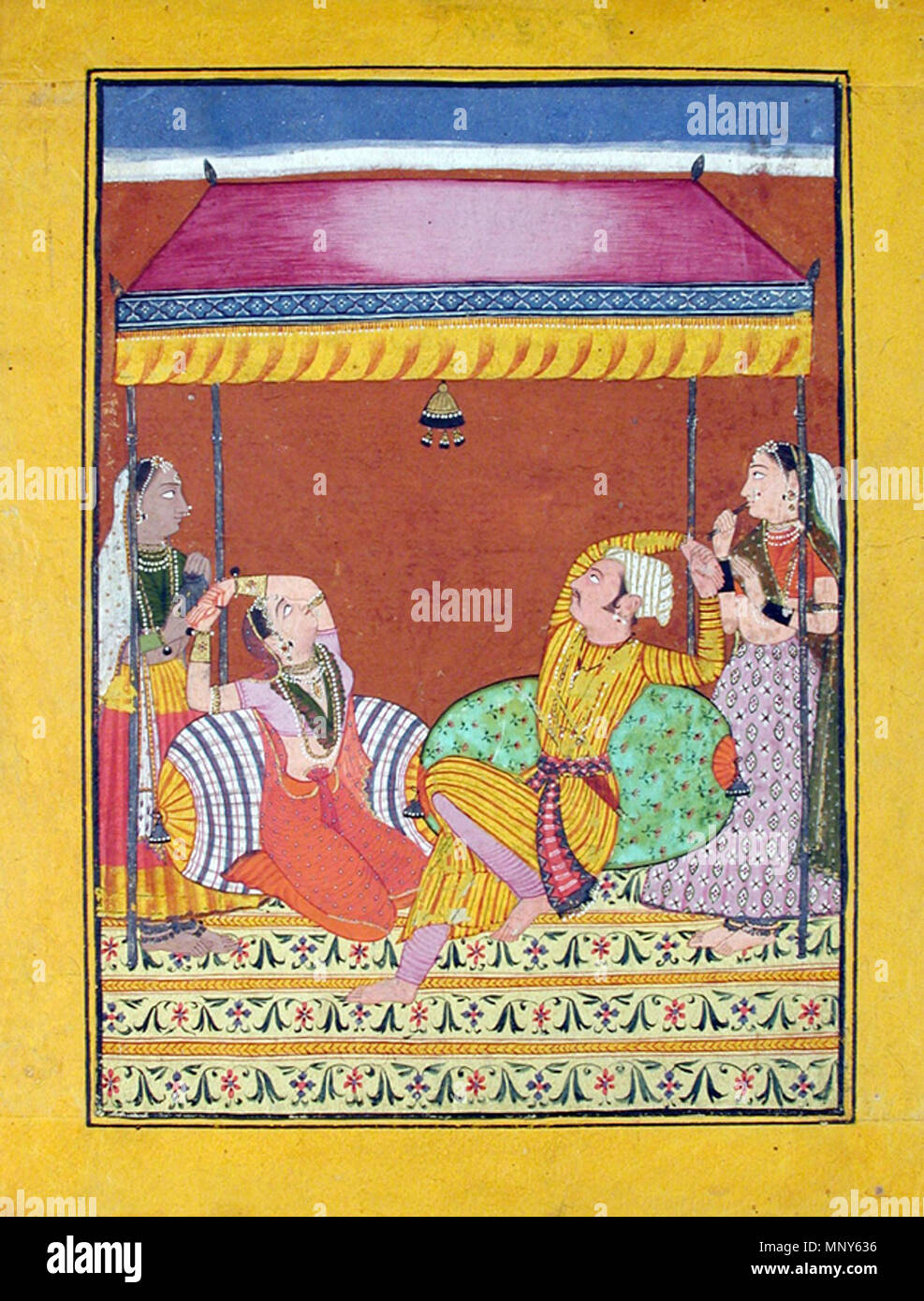 . Anglais : Titre de la série : Nom : Suite Ragamala Ragamala Date de création : ca. Affichage 1685 Dimensions : 10 x 7 3/32 in. 23/32 in. (25,6 cm x 19,6 cm) de la ligne de crédit : Edwin Binney 3ème Numéro : 1990.1151 Collection :  <a href ='http://www.sdmart.org/art/our-collection/asian-art' rel ='nofollow' >Les San Diego Museum of Art </a > . 6 septembre 2011, 14:32:55. Anglais thesandiegomuseumofartcollection Vihagra Ragaputra 1236 : du Sri (6125127342) Banque D'Images