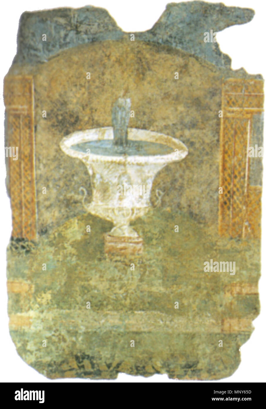 . Villa della Farnesina a Roma : affreschi con fontana e incannucciata, ora al Museo Nazionale Romano. 30s-20s BC. voir le nom du fichier ou de la catégorie 1236 Villa della Farnesina, affreschi con fontana e incannucciata, Museo Nazionale Romano 01 Banque D'Images