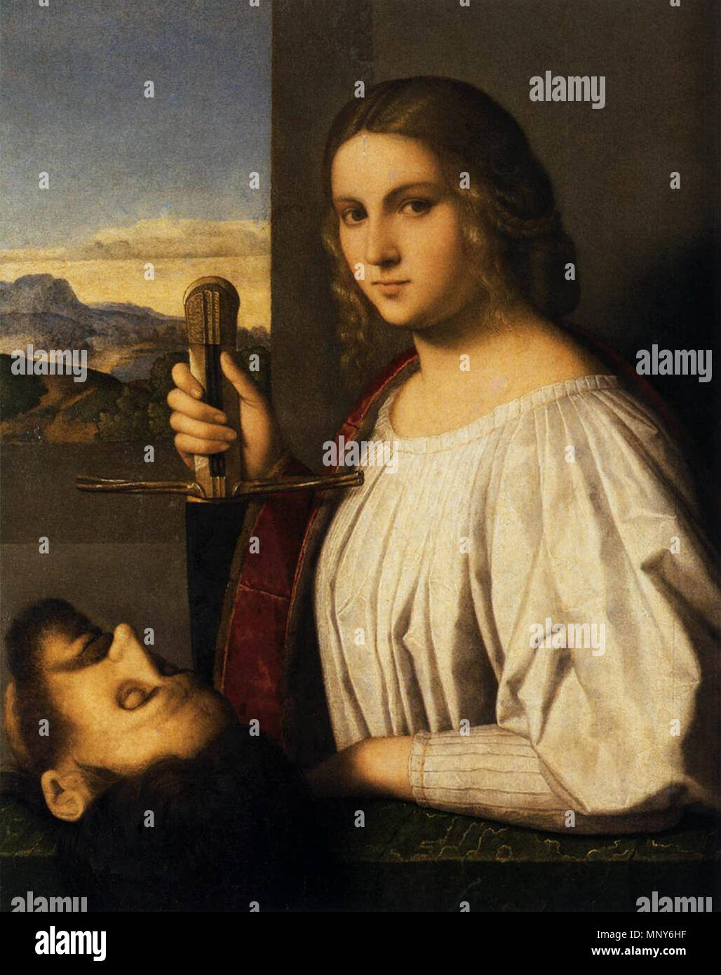 Judith avec la tête d'Holopherne 1525. 1238 Vincenzo Catena - Judith - WGA04570 Banque D'Images