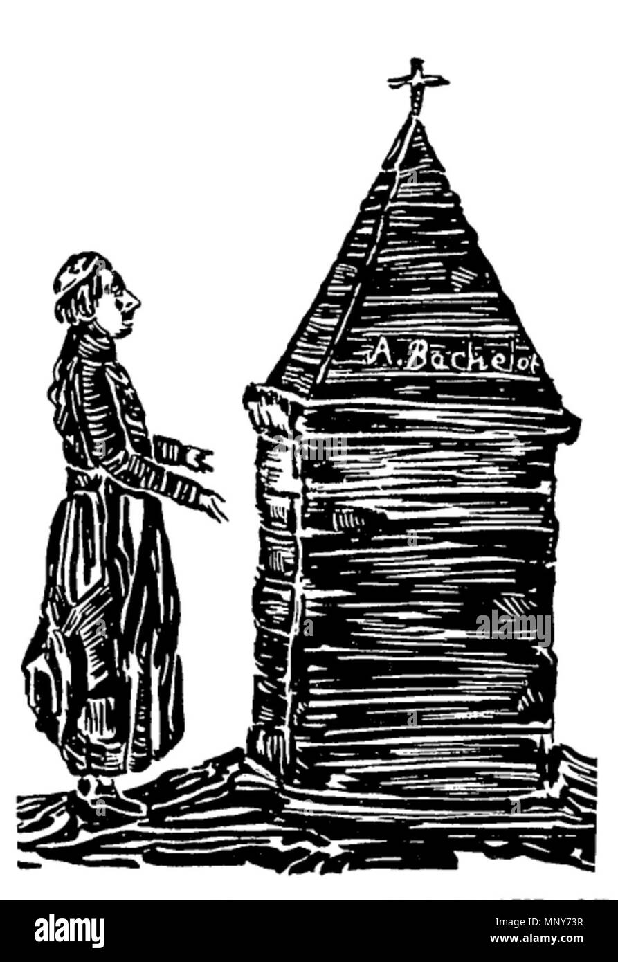 . Anglais : visite de L'Abbé Maigret à la tombe des persécutés Bachelot, île de l'Ascension [c.-à-d. Pohnpei ]. Heureux les morts qui meurent dans le Seigneur. L'un des quatre gravures sur bois brut, qui ont été attribués à Jules Dudoit. Montrant la persécution catholique à Hawaii. Supplément au miroir des îles Sandwich contenant un compte rendu de la persécution des catholiques dans les îles Sandwich.. vers 1839. Jules Dudoit (1803-1866) 1241 Visite de L'Abbé Maigret à la tombe des persécutés Bachelot, île de l'Ascension Banque D'Images