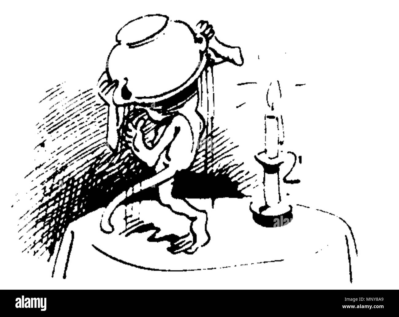 . Deutsch : aus 'Der Haarbeutel' von Wilhelm Busch. 1878. Wilhelm Busch (1832-1908) Allemand Description dessinateur, peintre et poète Date de naissance/décès 15 Avril 1832 9 janvier 1908 Lieu de naissance/décès Wiedensahl Mechtshausen lieu de travail Munich, Francfort, Wiedensahl contrôle d'autorité : Q109540 : VIAF 22139423 ISNI : 0000 0001 0877 704X ULAN : 500026717 RCAC : n79133995 35024197 1247 NLA : WorldCat W Busch Der 68 Haarbeutel Banque D'Images