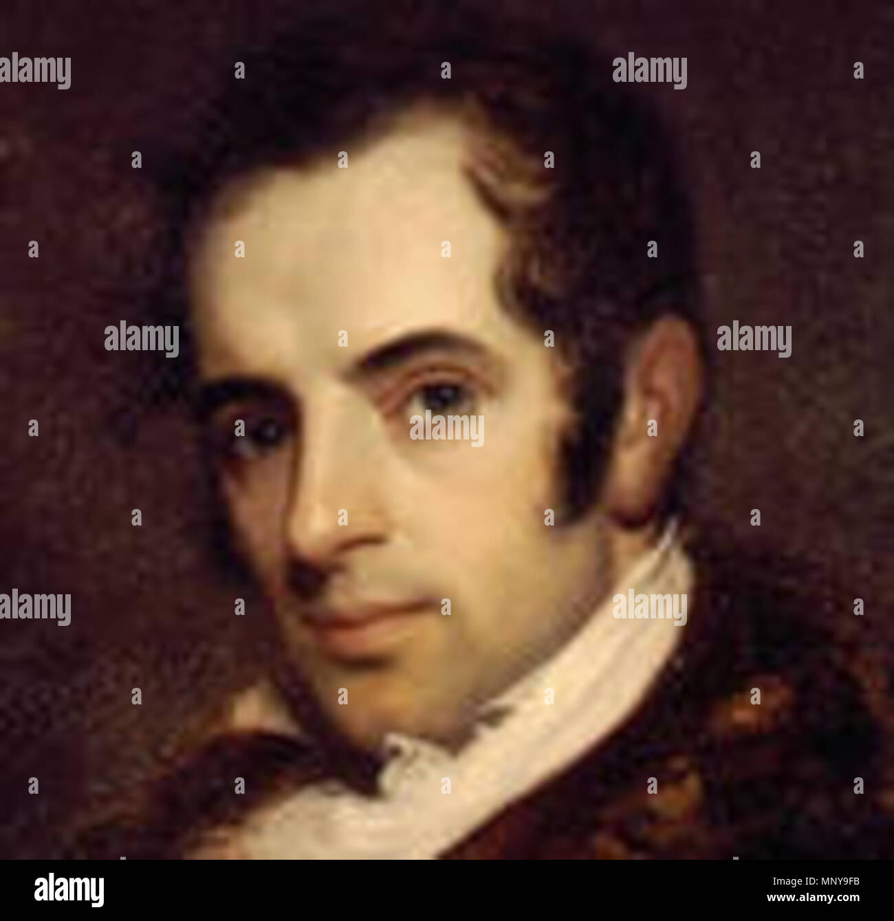 . Anglais : Crop du portrait de Washington Irving par John Wesley Jarvis . 9 décembre 2012, 17:22:19. John Wesley Jarvis (1781-1839) Alternative Names John Jarvis ; Jarvis Description American portrait painter Date de naissance/décès 1780 1840 Lieu de naissance/décès South Shields New York City contrôle d'autorité : Q3182713 : VIAF 30715649 ISNI : 0000 0001 1755 3494 ULAN : 500008614 RCAC : nr92020585 GND : 133033295 Washington Irving 1252 WorldCat par John Wesley Jarvis crop Banque D'Images