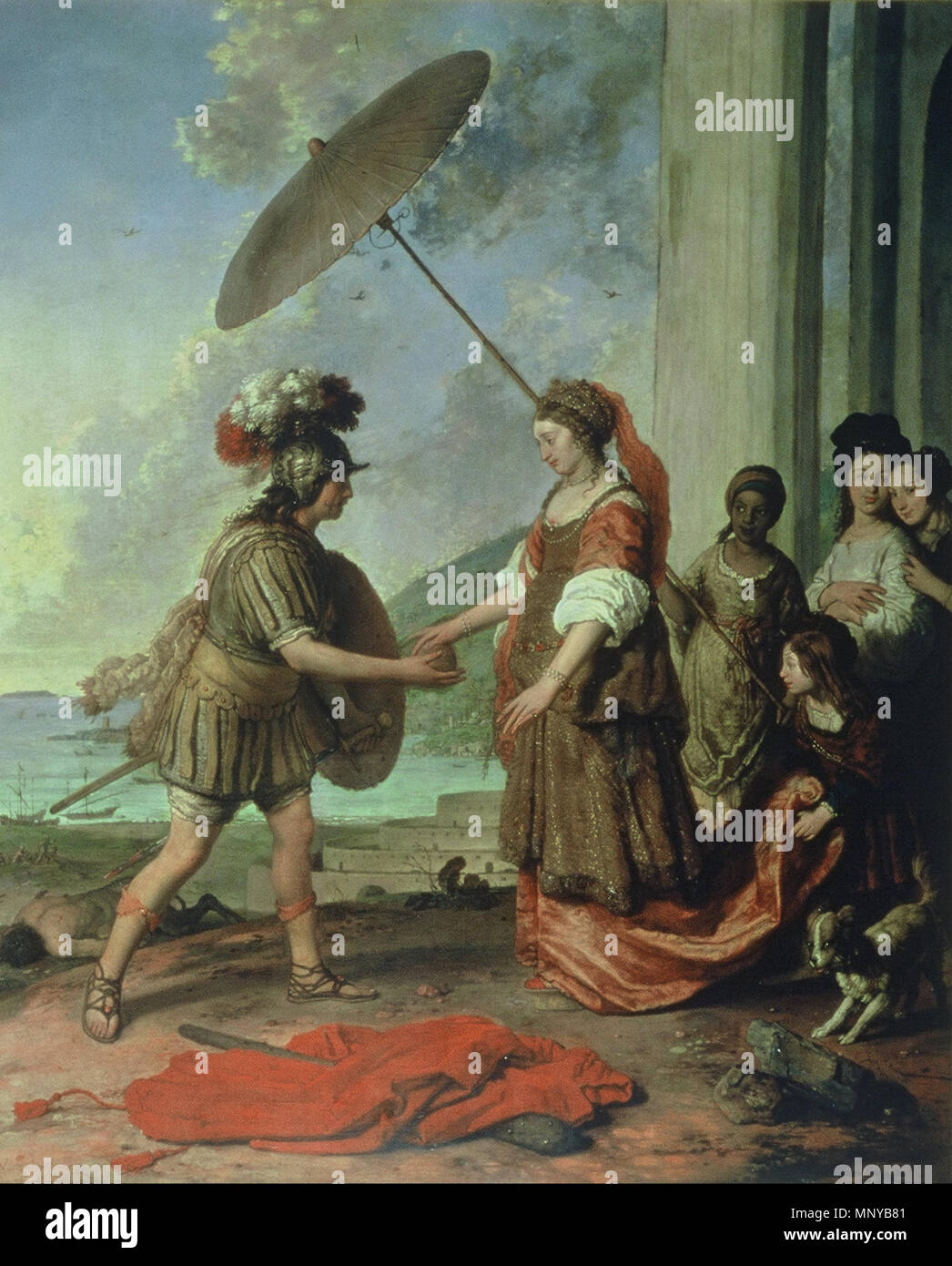 Thésée et Ariane 1657. 1261 Willem Strijcker - Thésée et Ariadne - Google Art Project Banque D'Images