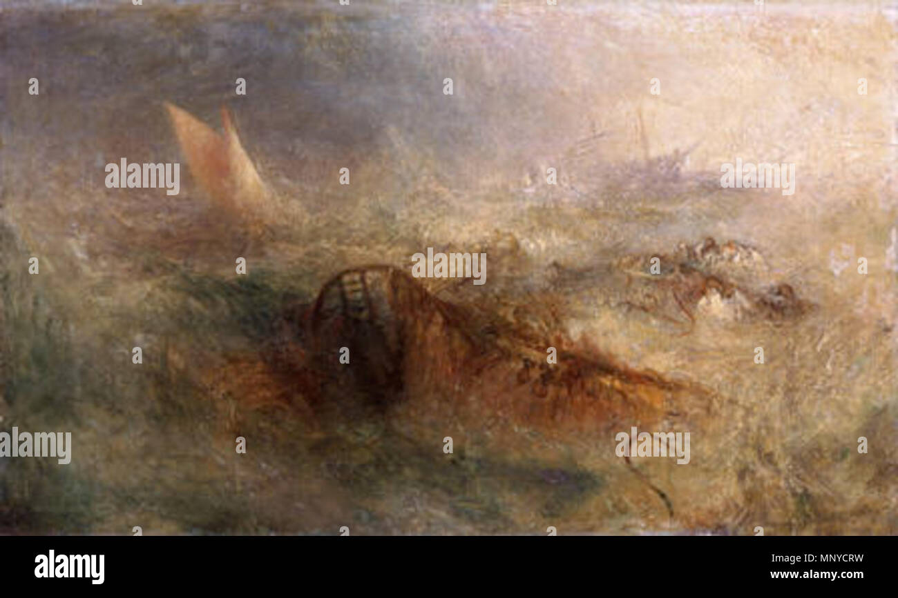 $$$-TURNER A509 300dpi/A3-0 la tempête 1840-45. 1268 William Turner - la tempête Banque D'Images