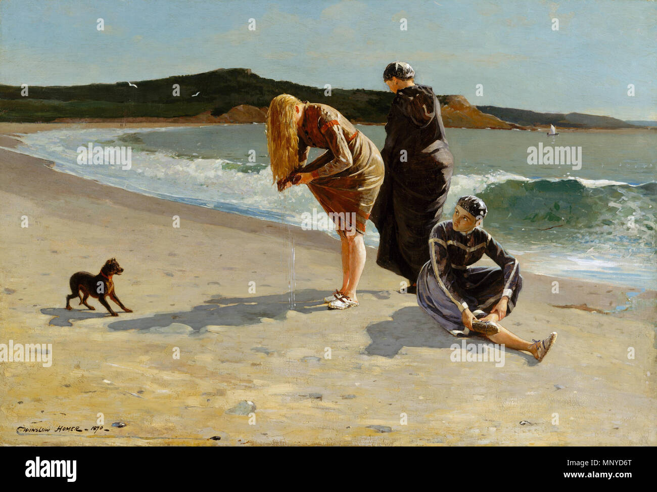 Anglais : Eagle Head, Manchester, New Hampshire (marée haute) 1870. 1270 Winslow Homer - Eagle Head, Manchester, New Hampshire (marée haute) Banque D'Images