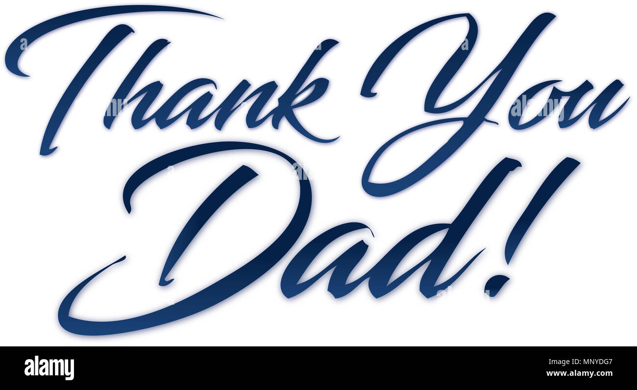 Happy Father's Day Banner Merci Papa Banque D'Images