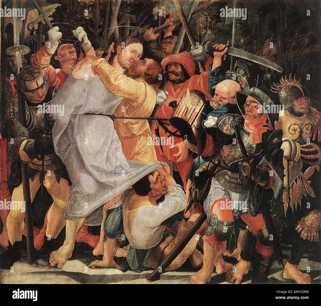 L'Arrestation du Christ après 1522. 1272 Wolf Huber - La Capture du Christ - WGA11787 Banque D'Images