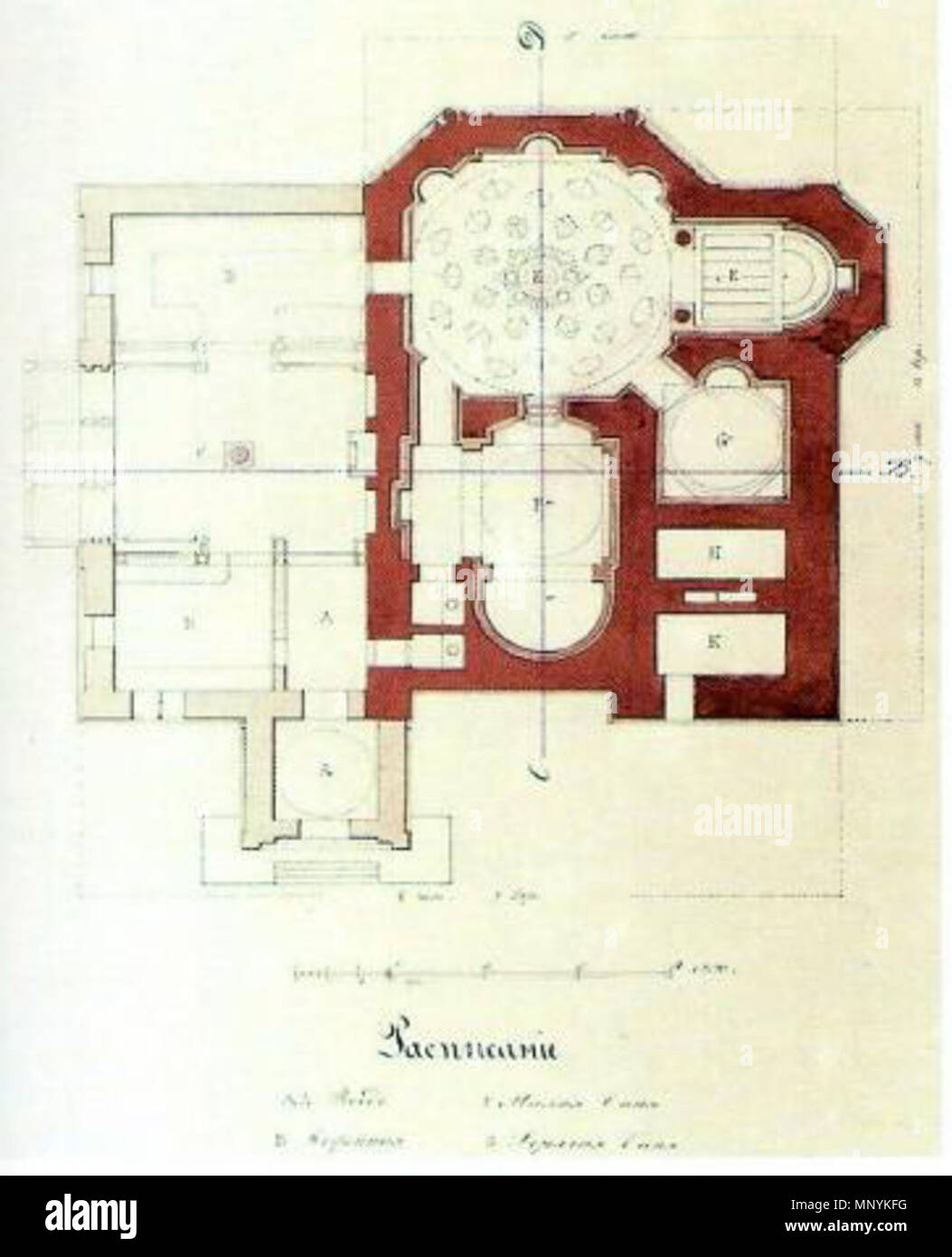 1301 План Турецкой бани Banque D'Images