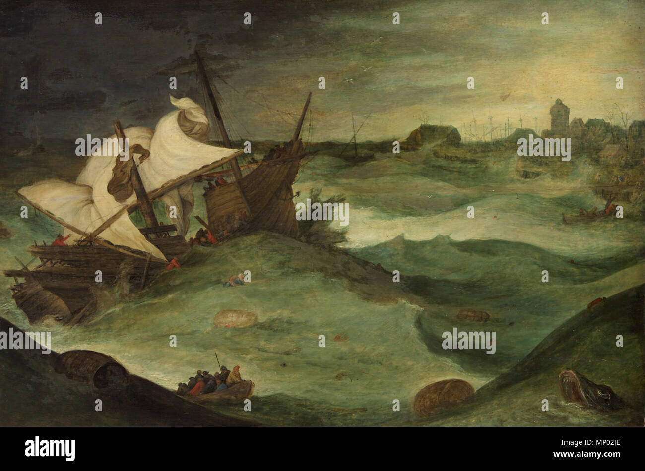 Tempête en mer allemand : Seesturm vers 1625/1630. 696 Jan Brueghel d. J. 001 Banque D'Images