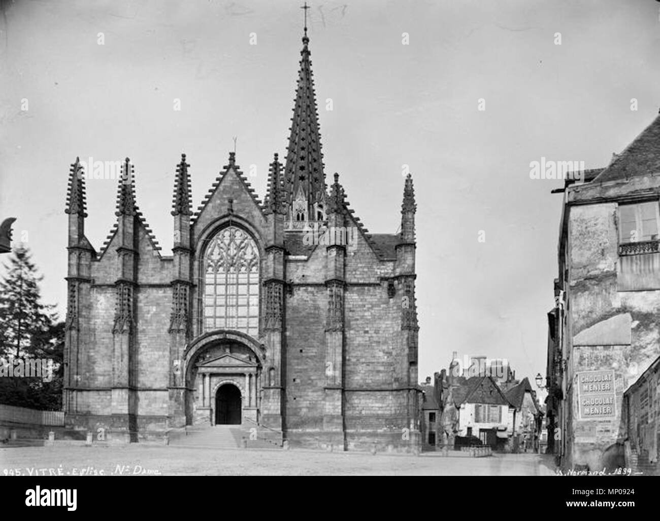 1289 L'église Notre-Dame de Vitré Normand nrm01332 Banque D'Images