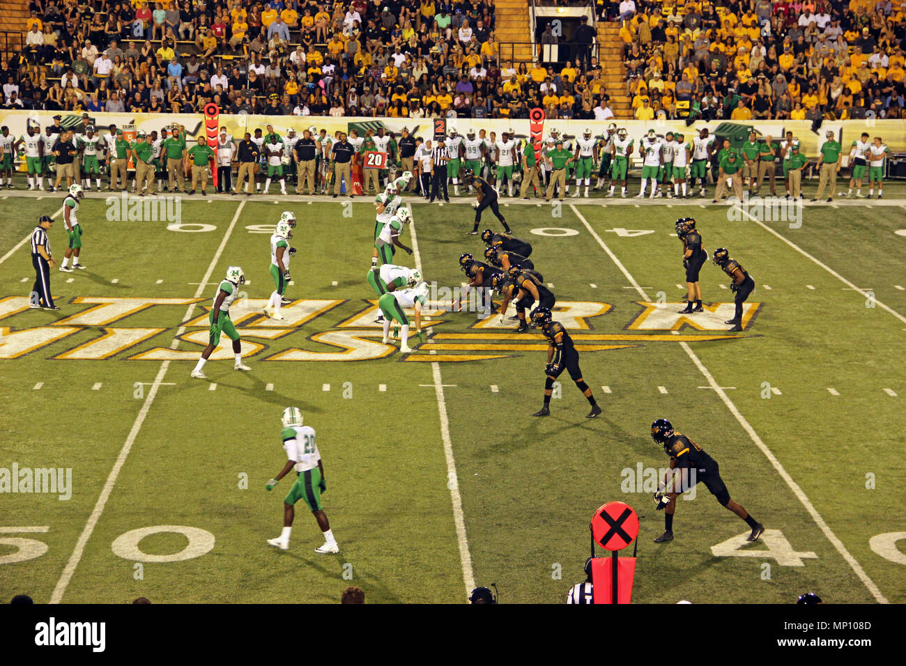 Jeu de l'Université Southern Mississippi Homecoming, 2016 Banque D'Images