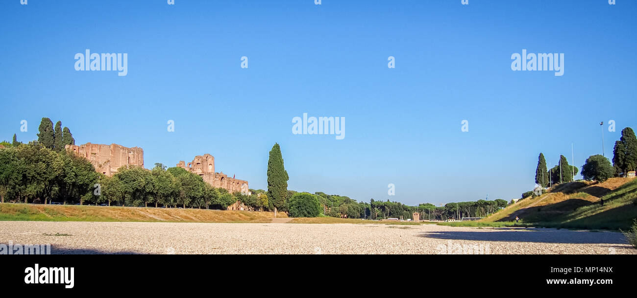 Vue panoramique de Circus Maximus, Rome, Italie Banque D'Images