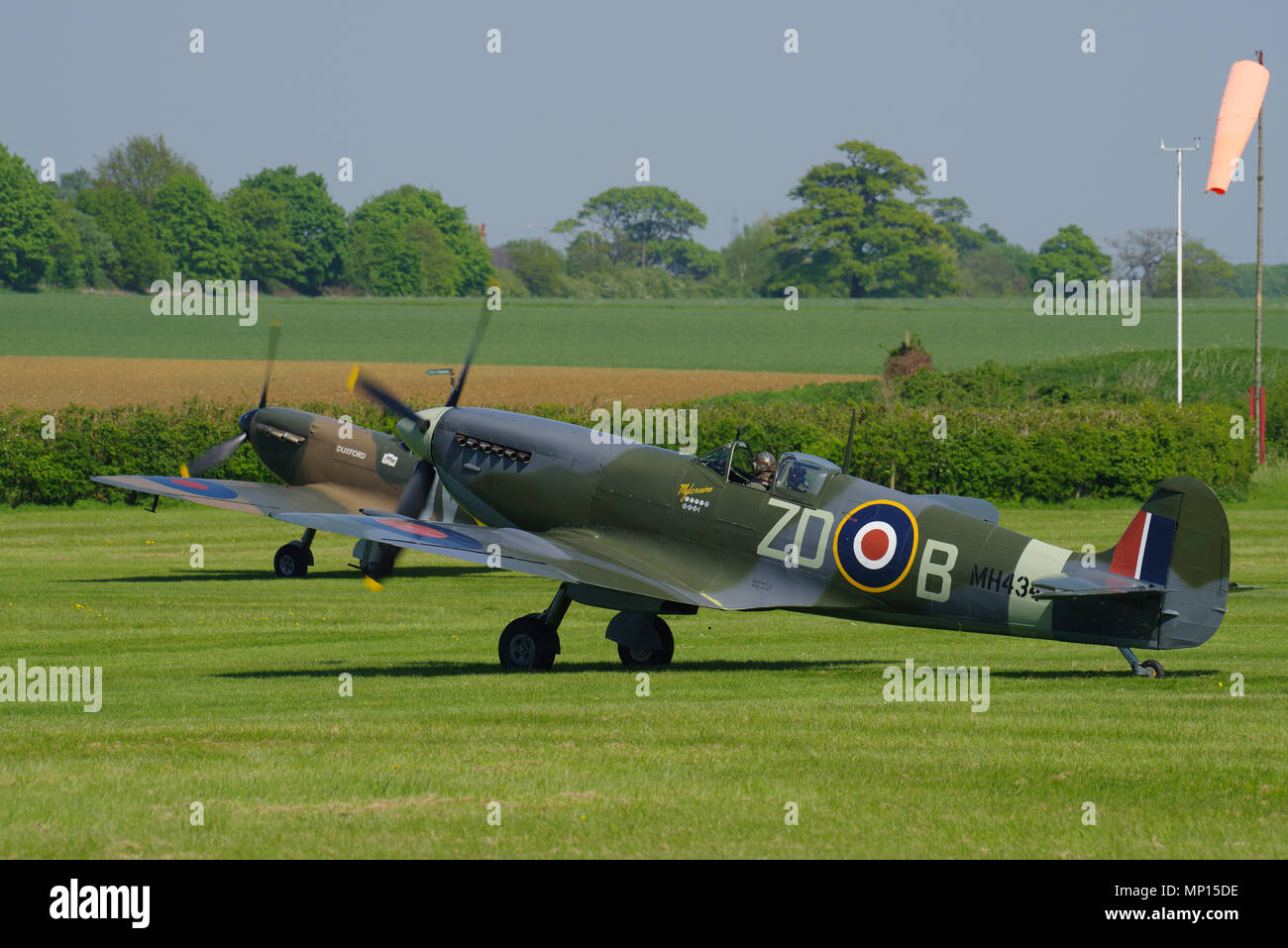 Vickers Supermarine Spitfire IX MH434, G-ASJV, à Old Warden, Bedfordshire, Banque D'Images