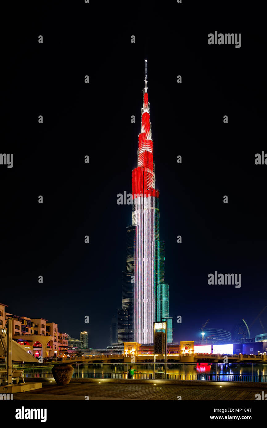 Dubaï - Burj Khalifa Banque D'Images