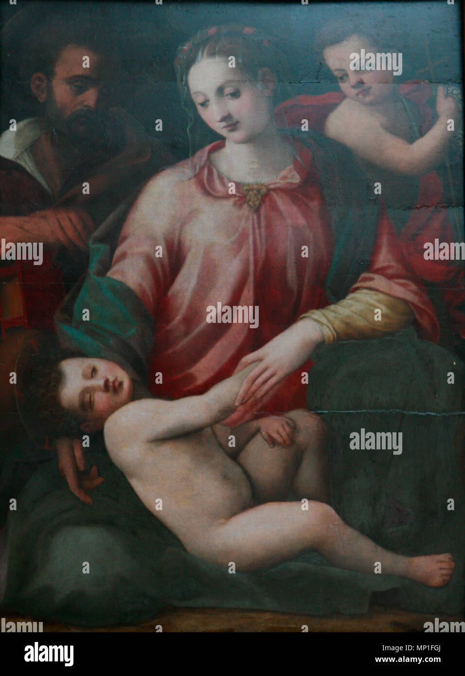 . La Sainte Famille avec saint Jean Baptiste . 16e siècle. 1086 Sainte Famille avec saint Jean Baptiste-Michele de Rodolfo del Ghirlandaio mg 8205 Banque D'Images . La Sainte Famille avec saint Jean Baptiste . 16e siècle. 1086 Sainte Famille avec saint Jean Baptiste-Michele de Rodolfo del Ghirlandaio mg 8205 Banque D'Images