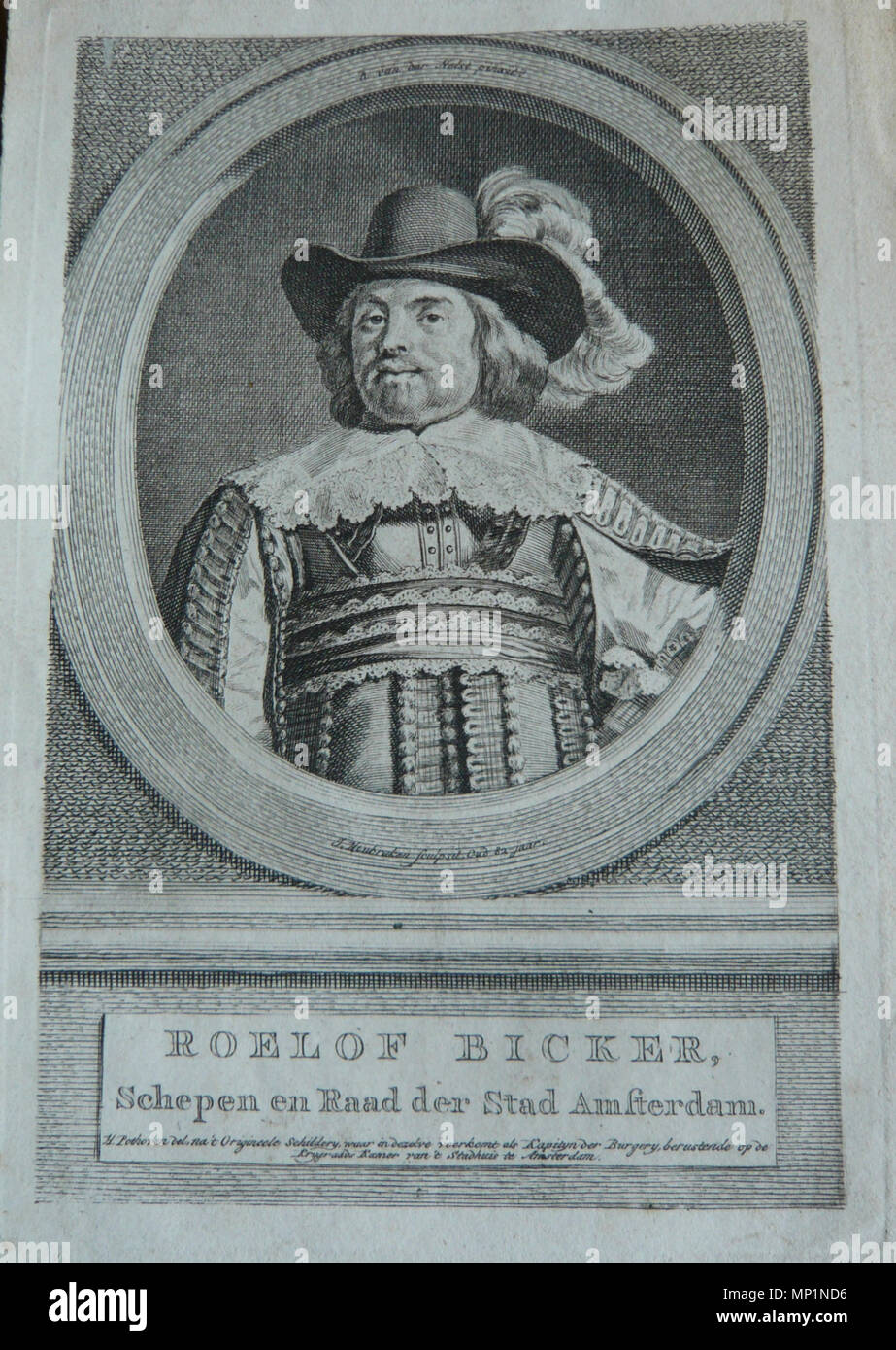 . Anglais : Portrait de Roelof Bicker par Jacobus Houbraken datée 1780. Notes sur l'état de la gravure que Jacobus Houbraken fait la gravure lorsqu'il était âgé de 82 ans, et la peinture est un détail de la grande peinture par Bartholomeus van der Helst accroché dans l'hôtel de ville d'Amsterdam, montrant Bicker, en tant que capitaine de la garde civile. . 1780. Jacobus Houbraken (1698-1780) Noms alternatifs Jacobus Houbraken graveur néerlandais Description, dessinateur, graveur et illustrateur Date de naissance/décès 25 Décembre 1698 14 novembre 1780 Lieu de naissance/décès Dordrecht Amsterdam 171 période de travail Banque D'Images