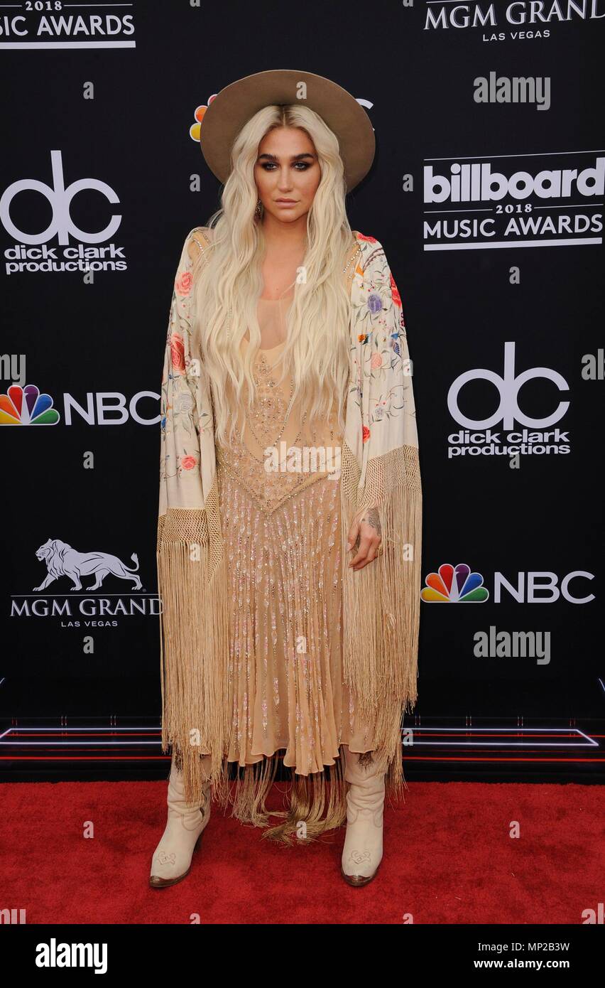 Kesha aux arrivées de Billboard Music Awards 2018, MGM Grand Garden Arena, Las Vegas, NV le 20 mai 2018. Photo par : Elizabeth Goodenough/Everett Collection Banque D'Images