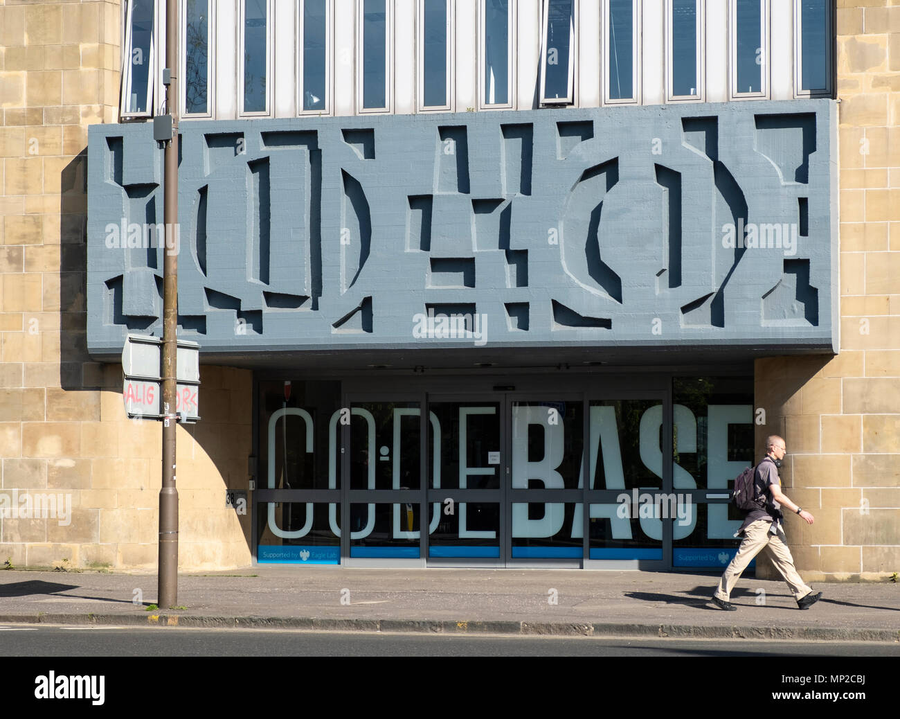 L'extérieur de l'incubateur technologique bureaux Codebase à Édimbourg, Écosse, Royaume-Uni. Plus UKÕs CodeBase est l'incubateur de démarrage, maison à plus de 100 de Banque D'Images