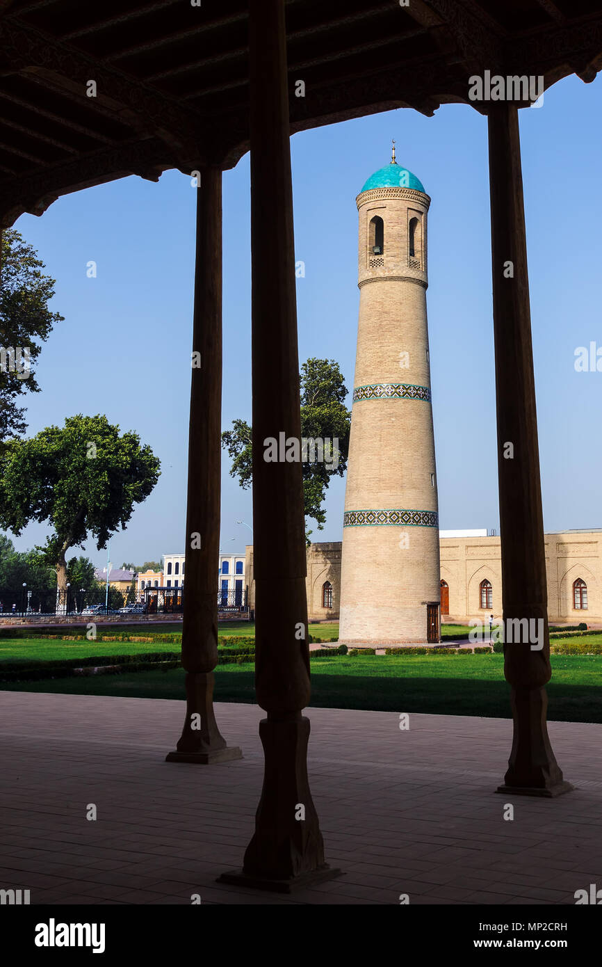 La mosquée Jami minaret à Kokand - Ouzbékistan Banque D'Images