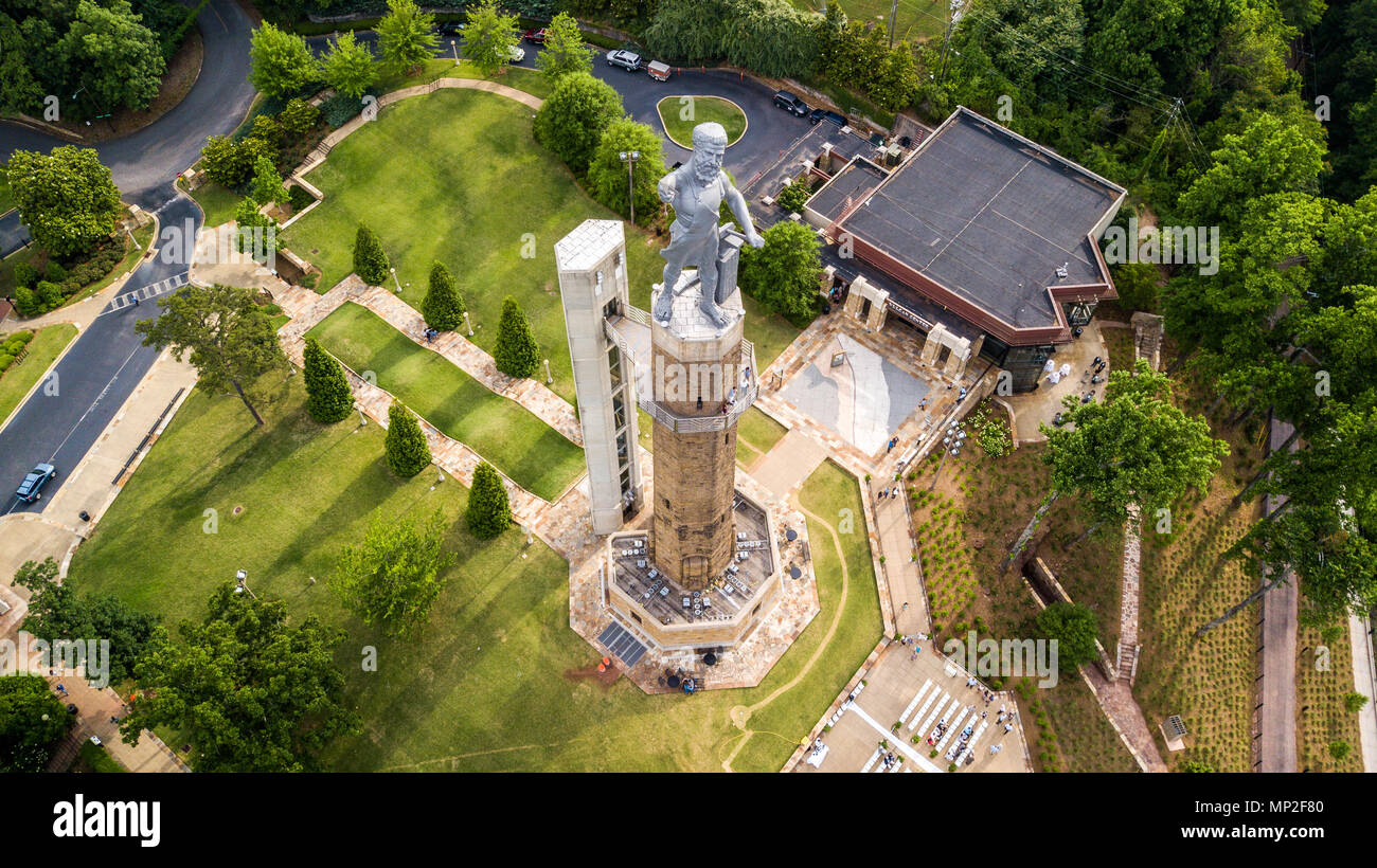 La Vulcan Statue, Vulcan Park, Birmingham, Alabama, USA Banque D'Images