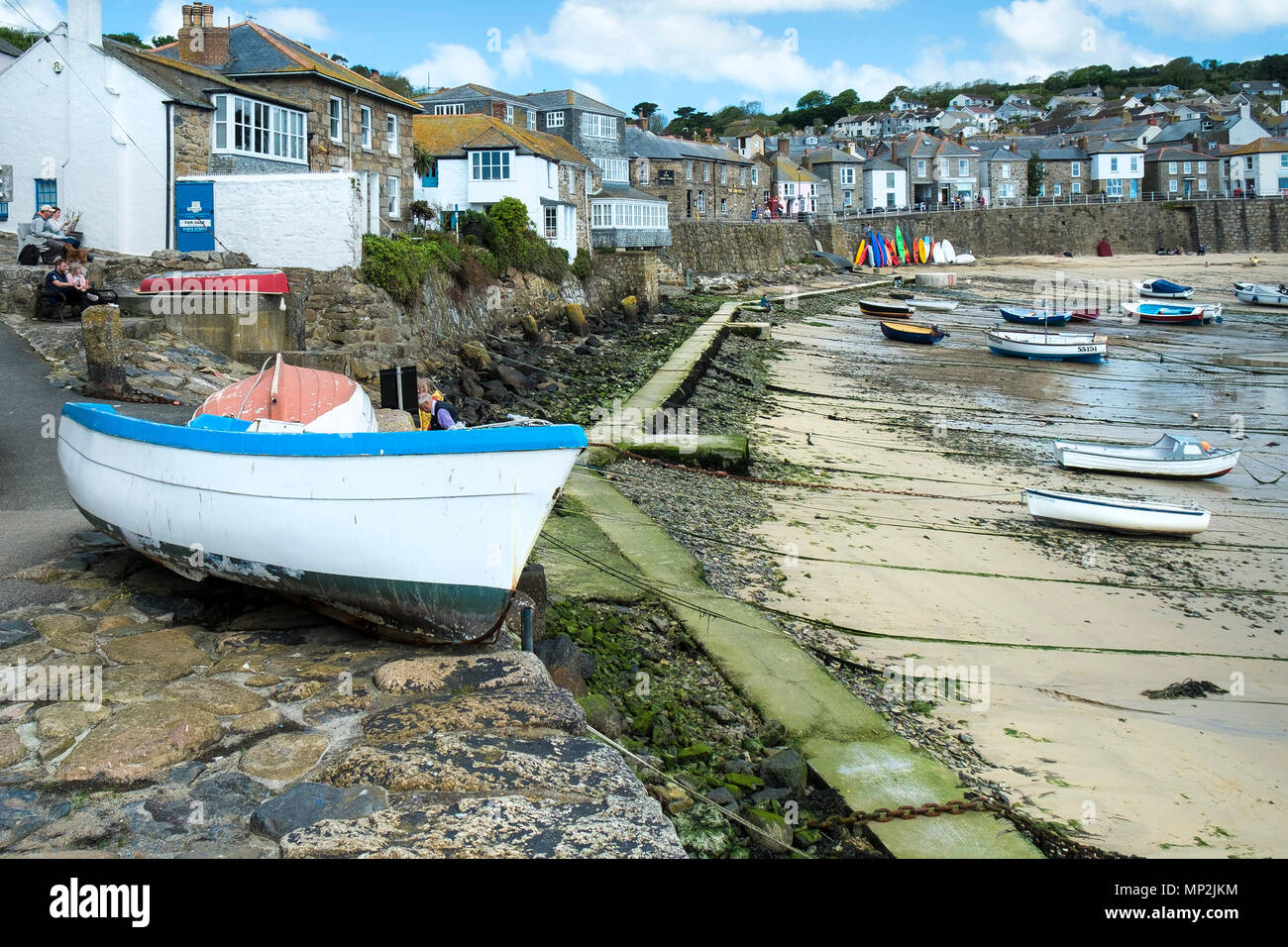 Port Mousehole à Cornwall. Banque D'Images