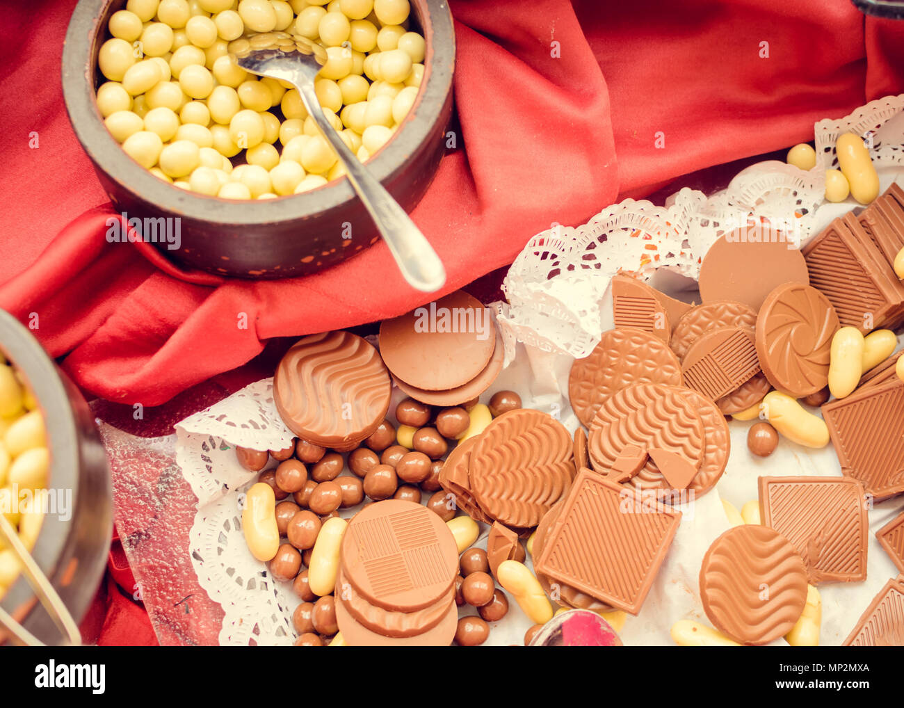 Les friandises à la dinde traditionnelle id-al-fitr (la fin du Ramadan. Banque D'Images