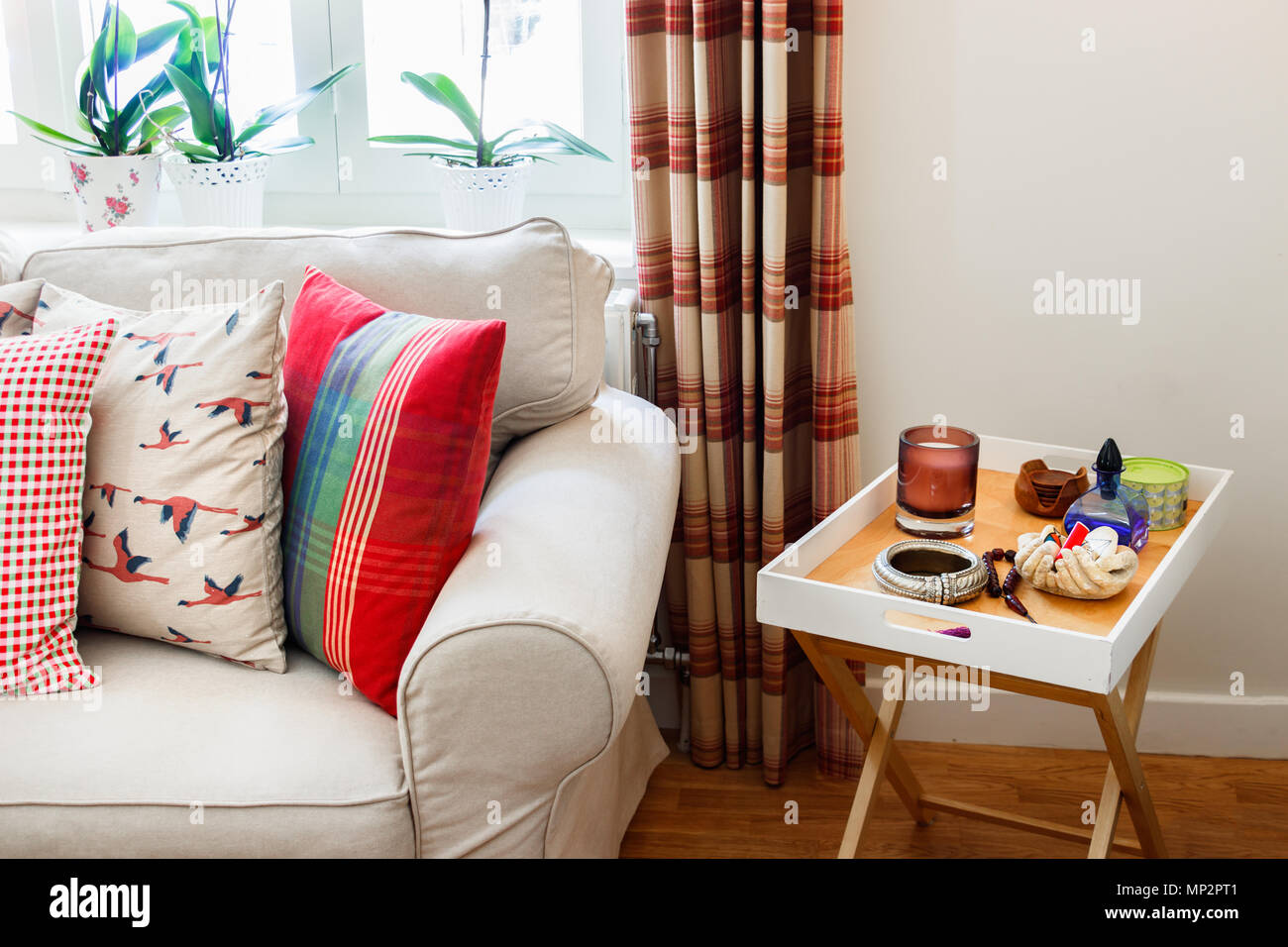 Detail D Un Salon Interieur De L Anglais Rustique Avec Des