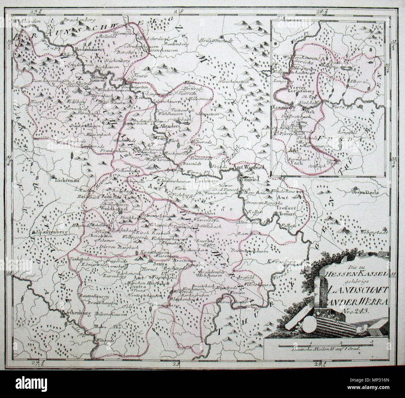 . Deutsch : die zu Hessen-Kassel gehörigen Landschaft an der Werra. Nro. 243. Kolorierter Kupferstich . 1793/1794. Johann Franz Joseph von Reilly (1766-1820) Noms alternatifs Reilly, Franz Johann Joseph von Description Éditeur et écrivain autrichien Date de naissance/Décès 18 Août 1766 6 juillet 1820 Lieu de naissance/décès Vienne Vienne 1790 - 1800 période de travail lieu de travail de contrôle de l'autorité de Vienne : Q113944 : 102371035 VIAF ISNI : 0000 0001 1839 240X RCAC : n88624007 GND : 118748017 158784243 1046 WorldCat SUDOC : Reilly 243 Banque D'Images