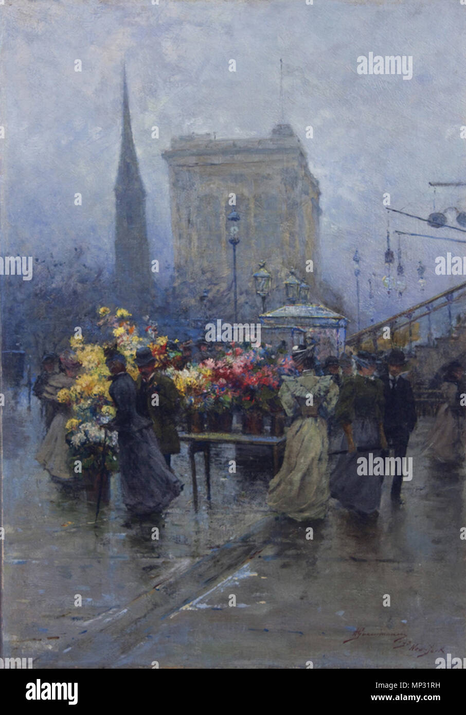. New York, Madison Square 1893 . 1893. Alessandro Guaccimanni 923 New York, Madison Square 1893 Banque D'Images