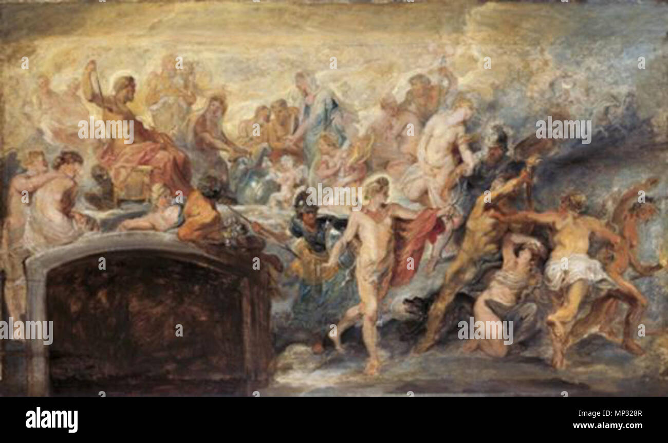 Anglais : Le Conseil des Dieux (esquisse pour le cycle Médicis) No14 Deutsch : Der Götterrat Medicizyklus Vincent Delerm (zum)n° 14 1622. 1077 Rubens - Le Conseil des Dieux (esquisse pour le cycle Médicis) Banque D'Images