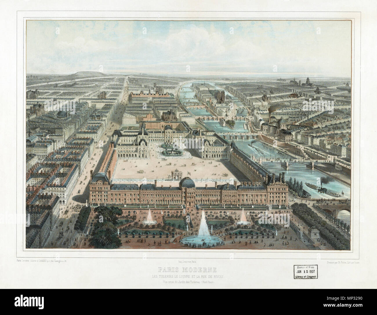 . Anglais : Paris moderne. Les Tuileries, le Louvre, et la rue de Rivoli, vue prise du Jardin des Tuileries. 1850. Charles Fichot Date (1817-1903) Noms alternatifs Michel-Charles Fichot Date Description Le peintre français, dessinateur, lithographe et illustrateur architecte (L'illustration) Date de naissance/décès 1817 7 juillet 1903 Lieu de naissance/décès Troyes Paris contrôle d'autorité : Q18511841 VIAF : 51991826 ISNI : 0000 0000 7975 3267 ULAN : 500069031 RCAC : c2003014056 SUDOC : 02913921X WorldCat 961 Paris moderne. Les Tuileries, le Louvre, et la rue de Rivoli, vue prise du Jardin des Tuileries 2 Banque D'Images