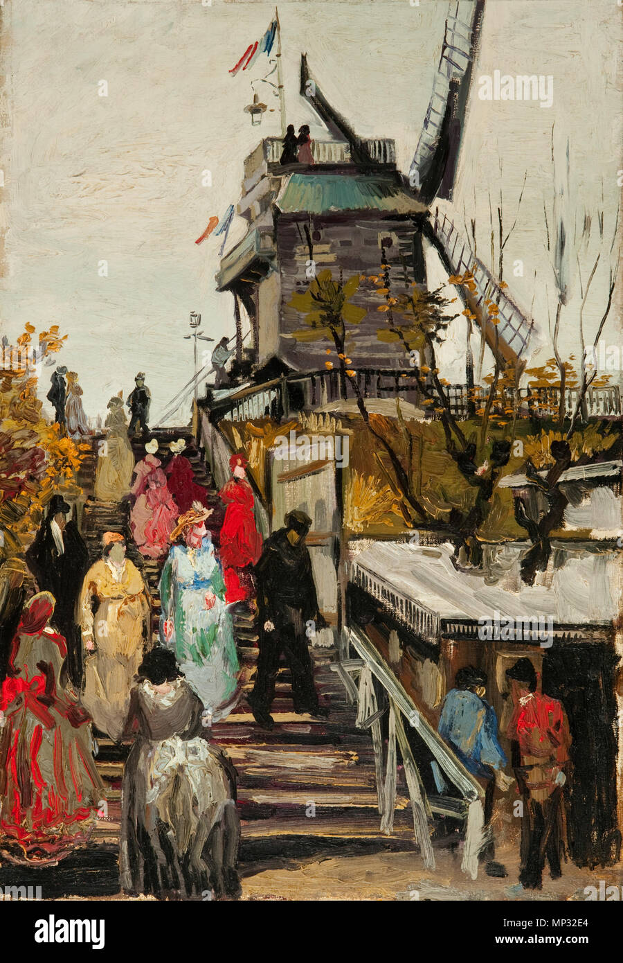 Le Blute-Fin Mill . Anglais : peinture de Vincent van Gogh - sur l'affichage dans le musée Fundatie à Zwolle Technique  = Huile sur toile Dimensions  = Location  = Zwolle Gallery  =  = 1886 Deutsch : Titre  = Le Moulin de Blute-Fin Technique  = Huile sur toile Dimensions  = Location  = Zwolle Gallery  =  = 1886 Vincent van Gogh (1853-1890) Noms alternatifs Vincent Willem van Gogh, peintre néerlandais Description tiroir et graveuse Date de naissance/décès 30 mars 1853 - 29 juillet 1890 Lieu de naissance/décès Zundert Auvers-sur-Oise entre période de travail vers 1880 et vers juillet 1890 emplacement de travail Banque D'Images