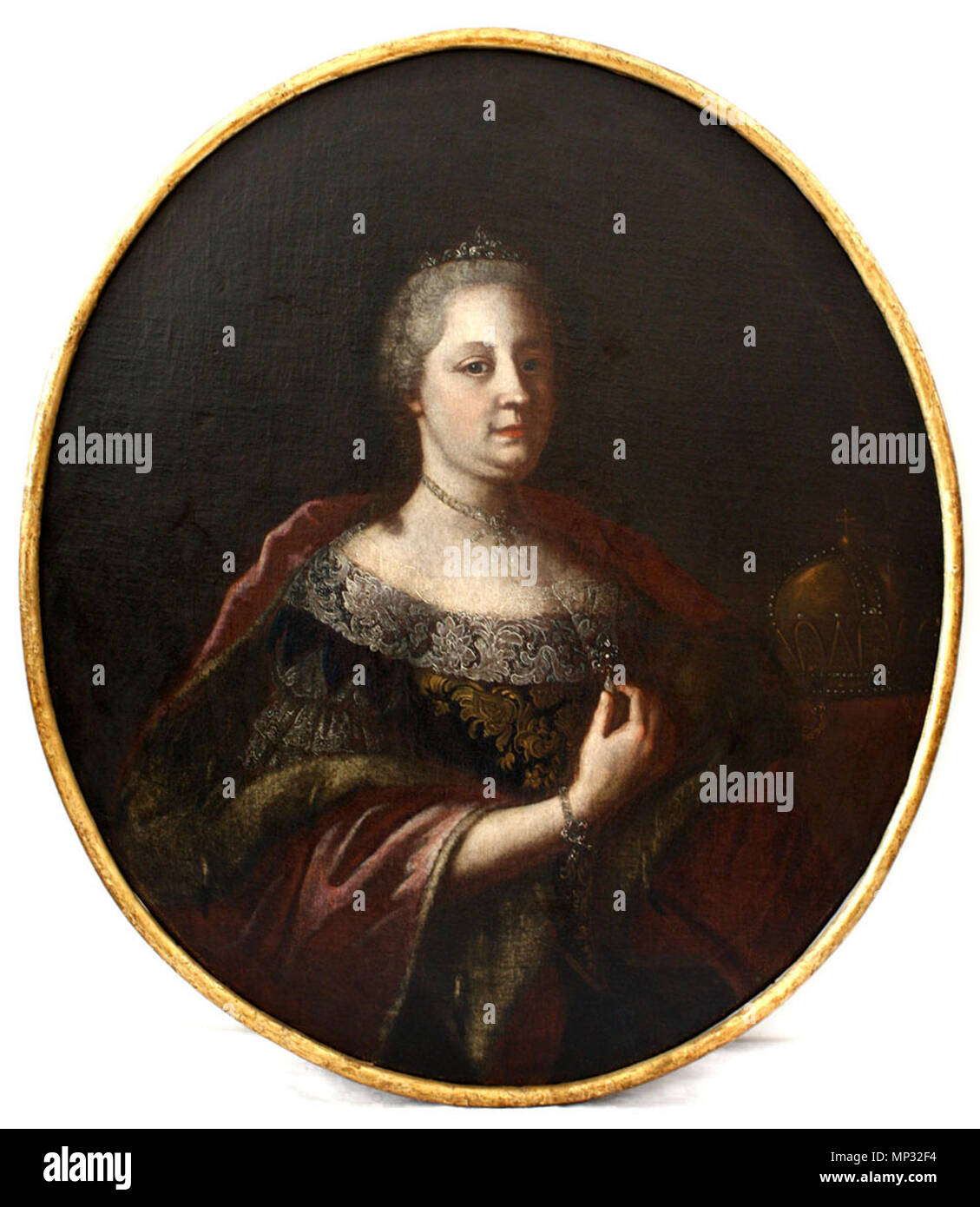 Portrait de Marie-thérèse (1717-1780) vers 1730-1744. 858 Maria Theresa Oval Banque D'Images