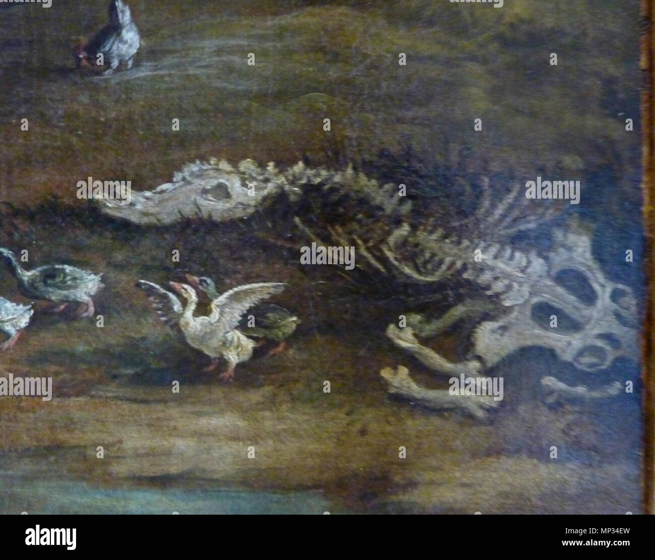 806 Les pèlerins d'Emmaüs par Paul Bril - os détail Banque D'Images