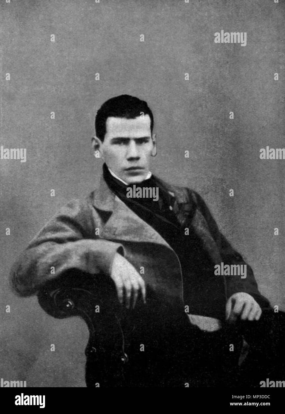 . Léon Tolstoï 1848 . 1848. Pavel Biryukov 808 Léon Nikolaïevitch Tolstoï 1848 Banque D'Images