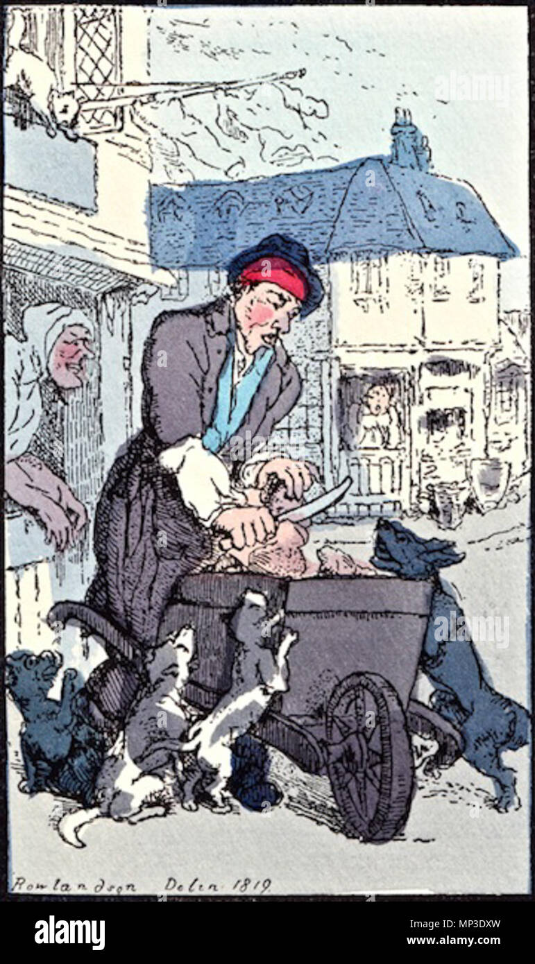 . Anglais : Chiens et chats de boucherie, tiré de Thomas ROWLANDSON's collection d'impressions, caractéristique des croquis des ordres inférieurs ; publié en 1820. 1820. Thomas ROWLANDSON (1756-1827) Description Français peintre, dessinateur, graveur et illustrateur Date de naissance/décès 14 Juillet 1756 22 avril 1827 Lieu de naissance/décès Londres Londres lieu de travail Londres, Paris (1774), la France, l'Allemagne, l'Italie, de Rotterdam (ca. 1794), Amsterdam (ca. 1794), Pays-Bas (ca. 1794) contrôle d'autorité : Q318584 : VIAF 56672964 ISNI : 0000 0001 2134 1830 ULAN : 500006930 RCAC : n50022330 NLA : 35465846 1 WorldCat Banque D'Images