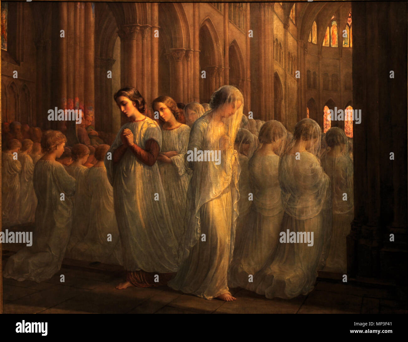 Poème de l'âme - première communion 1854. 798 le poeme de lAme-10-Louis Janmot-MBA Lyon-IMG 0493 Banque D'Images